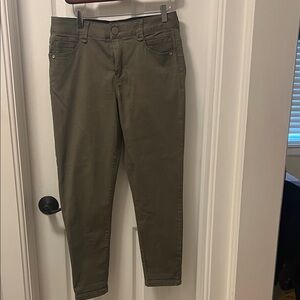 Democracy Olive Green Ab Solution Pants